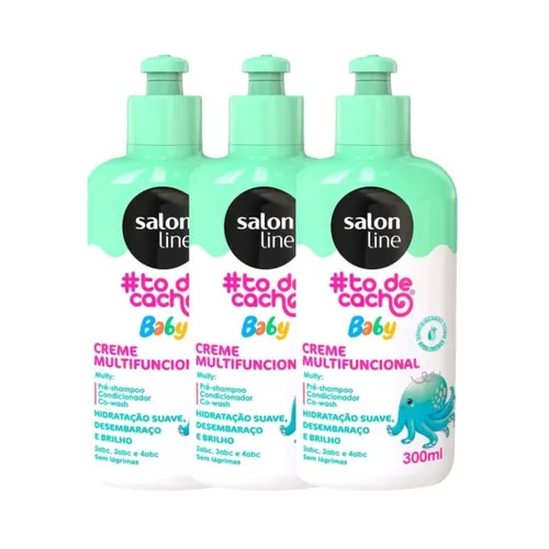 Kit Creme para Pentear Infantil Salon Line #Todecachinho Baby Multifun