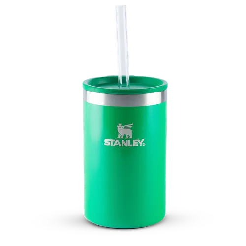 Copo Térmico 3 em 1 com tampa e canudo Clover Shimmer Stanley 1913 | 296ML