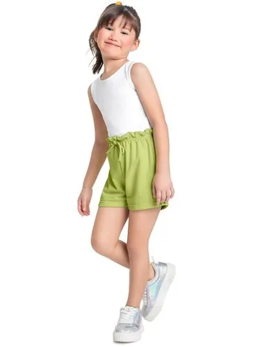 Shorts Básico para Menina em Moletom (Verde) Bee Loop