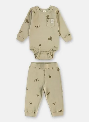 Conjunto para Bebê Unissex com Body e Calça Verde