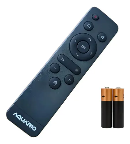 Controle remoto smart box Stv-3000 Plus com pilhas cor preto Aquário