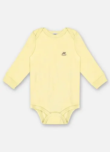 Body Manga Longa Unissex em Suedine Essentials (Amarelo) Up Baby