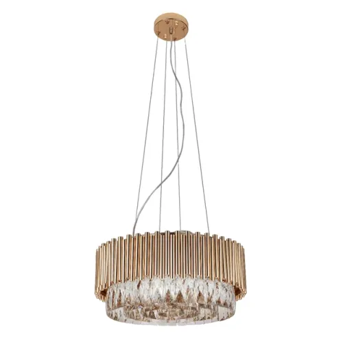 Pendente Cristal Metal Ouro Francês Ø45cm Notre-Dame