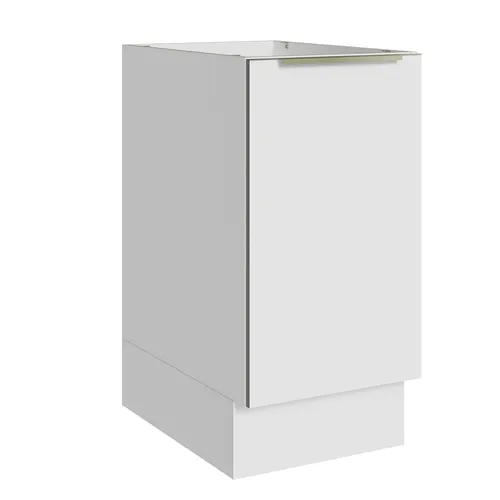 Balcão de Cozinha 40 x 60 cm 1 Porta (Sem Tampo) Branco/Branco Veludo Lux Madesa
