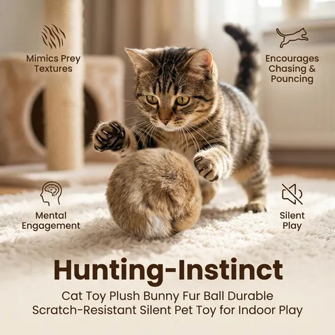 1/2/3/6 peças Bola de Pelúcia Interativa para Gatos com Catnip, Brinquedo de Perseguição, Acessórios para Gatos 8cm