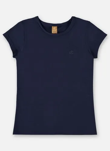 Blusa Infantil Manga Curta Básica em Cotton (Azul Marinho) Up Baby