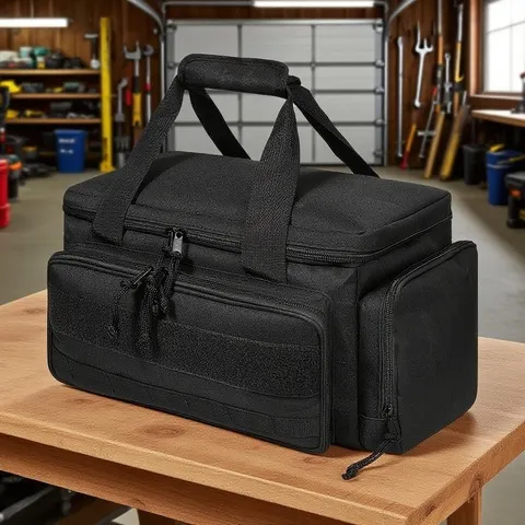 Bolsa de Ferramentas Reforçada de 14 Polegadas, Organizador de Trabalho Multifuncional para Profissionais, Carpinteiro, Armazenamento de Ferramentas Portátil e Durável