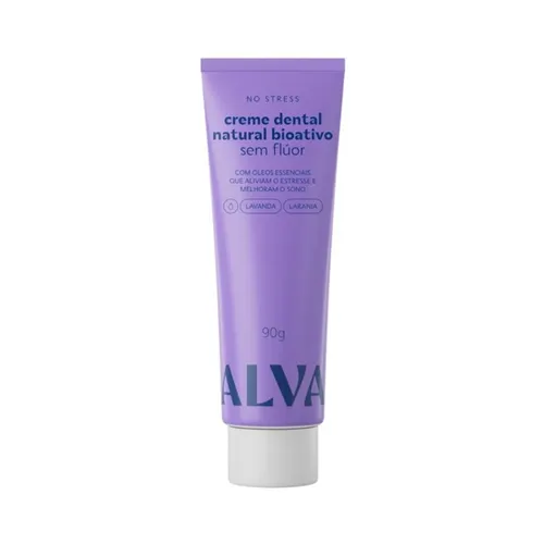 Creme Dental Alva Vegano no Stress Lavanda e Laranja 90g