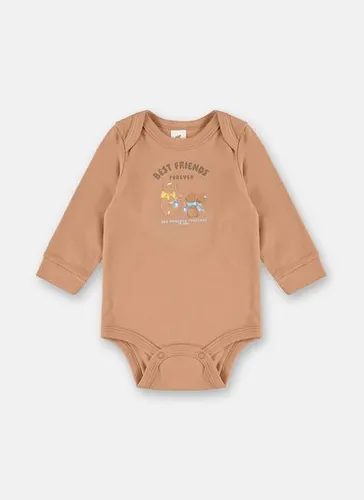 Body para Bebê Menino Suedine Premium Estampado Bege