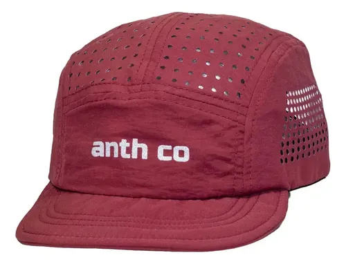 Boné Anth Co Five Panel Performance Airtech Corrida Aba Curt Bordô Un