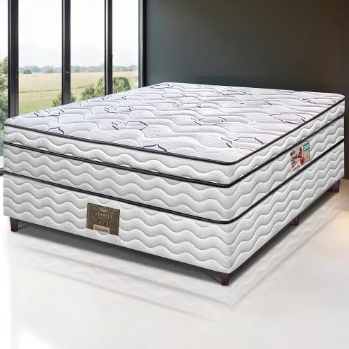 Cama Box Moderne One Face Espuma D45 Branco Cama inBox