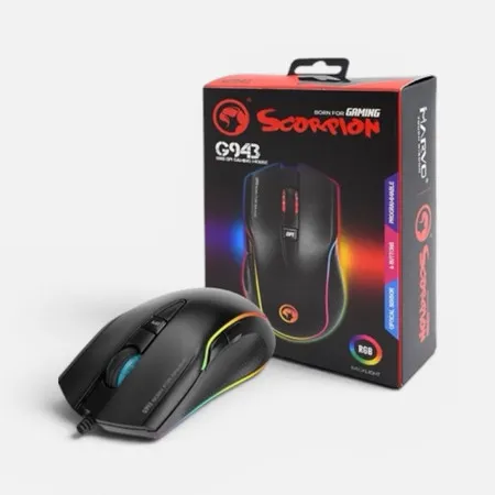 Mouse G943 Gamer USB PC Notebook Alta Performance Marvo 10000dpi