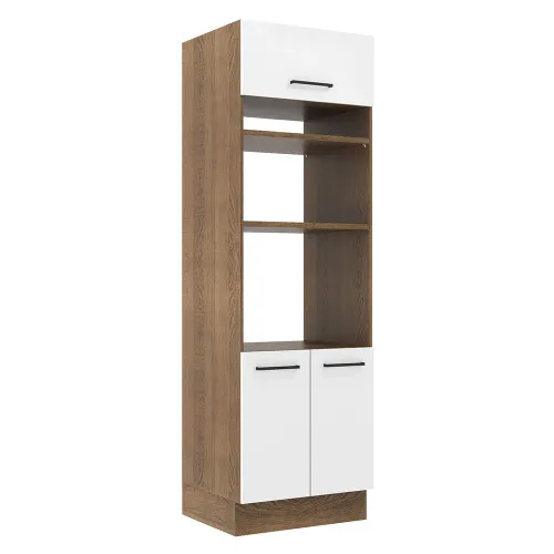 Torre Quente Madesa Agata 70 cm 3 Portas Rustic/Branco