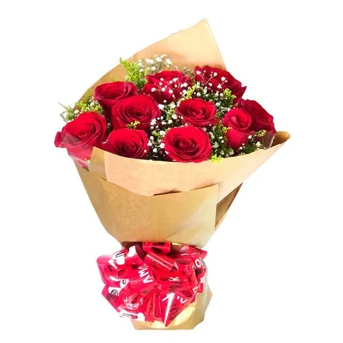 Buquê de 10 Rosas Apaixonado