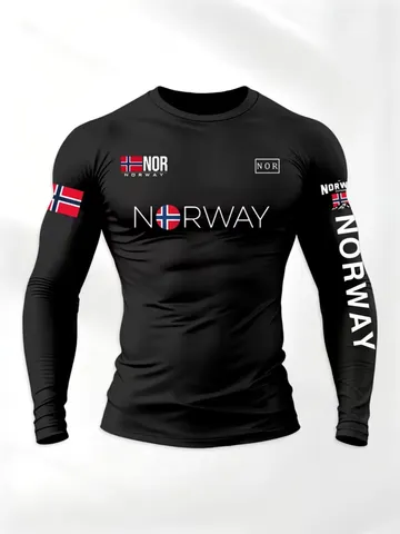 Camiseta masculina de compressão para modelagem muscular, alta elasticidade, absorção de suor e respirável, traje de treino para motociclismo.