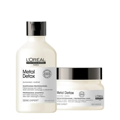 Kit L'Oréal Professionnel Metal Detox Shampoo 300ml e Máscara 250ml