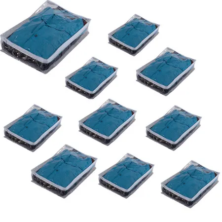 10 Saco Organizador P - Pvc de Enxovais e Roupas C/ Zíper