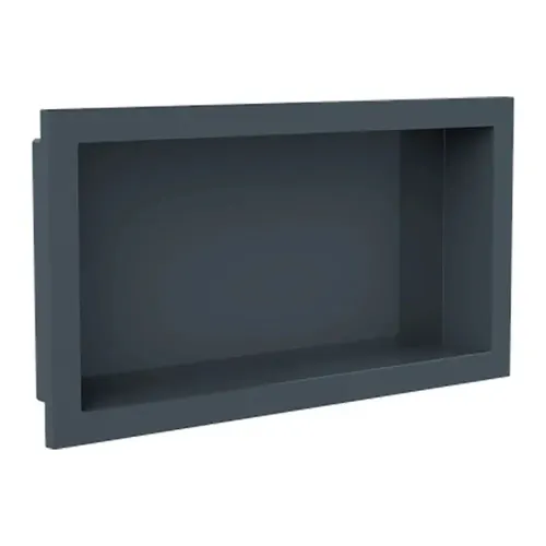 Nicho de Banheiro para Embutir Cinza Chumbo 30x60cm Arquitech