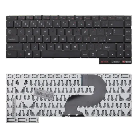 Teclado para Notebook compatível com Positivo C4500C-C4500CI C41TC ABNT2