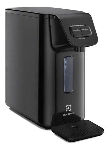 Purificador de Água Gelada Fria e Natural PE15P Electrolux Compacto Eletronico Placa Filtro refil 6 meses ou 3000l Bivolt - preto