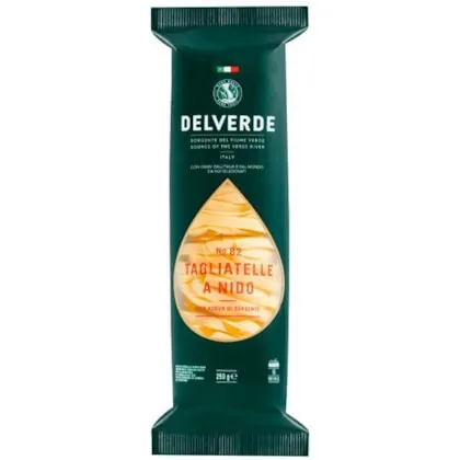 MASSA TAGLIATELLE NIDO N82 DELVERDE 250G