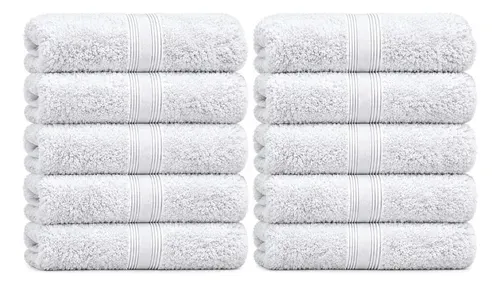 Kit 10 Toalha Banho Grossa Hotelaria 75cmx150cm 480gr