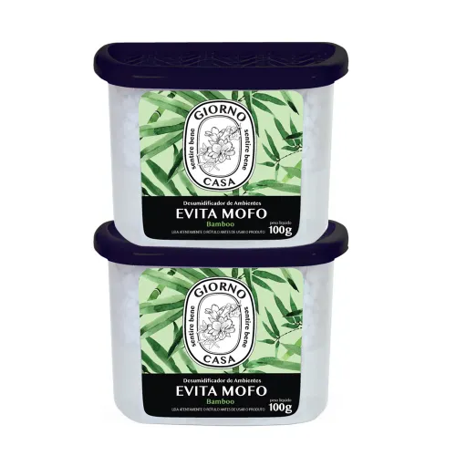 Kit Giorno Casa Sentire Bene Evita Mofo Bamboo - Desumidificador de Ambientes 100g (2 Unidades)