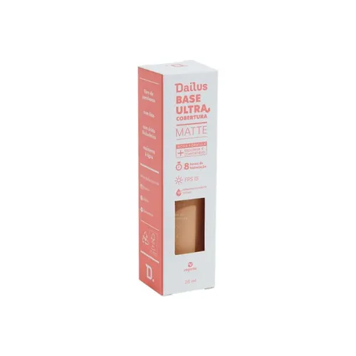 Base Facial Líquida Dailus Ultra Cobertura D6 Médio