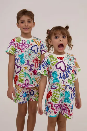 Bermuda Pijama Infantil Estampa Festa do Pijama