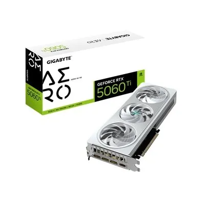 Placa de Vídeo RTX 5060 Ti AERO OC 8G Gigabyte NVIDIA GeForce, 8GB GDDR7, 128bits, DLSS, Ray Tracing - GV-N506TAERO OC-8GD