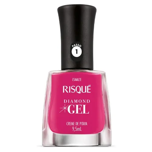 Esmalte Risqué Diamond Gel Creme de Pitaya Rosa Cremoso 9,5ml