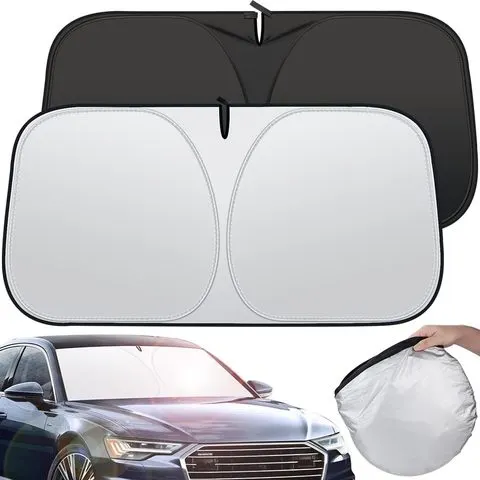 Protetor Solar Automático para Para-brisa, Cobertura de Visor Frontal do Carro, Acessórios de Estilo para Verão com Proteção UV