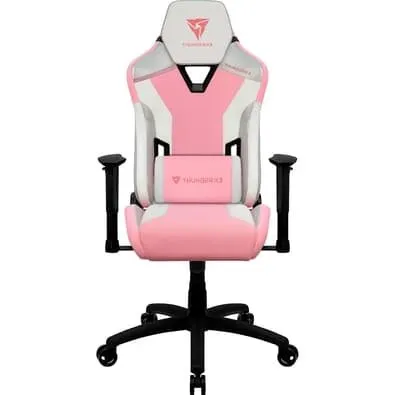 Cadeira Gamer ThunderX3 78322 TC3 Sakura White, Até 120Kg, Encosto Reclinável, Air Tech, Rosa - 78322