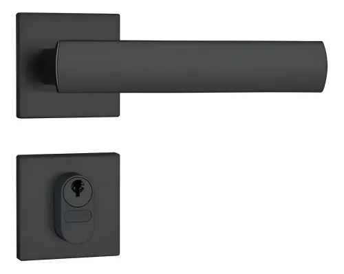 Fechadura Porta Externa 803/35 Rq1 Preto Fosco Stam