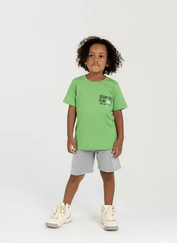 Conjunto com Camiseta e Bermuda para Menino (Verde) Guloseima