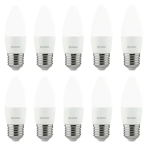 Kit 10 Lâmpadas Led Vela Fosca 3w 6500k