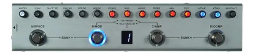 Pedal Multi-Efeitos Cuvave Tank-B para Baixo c/ 36 Efeitos e Bluetooth