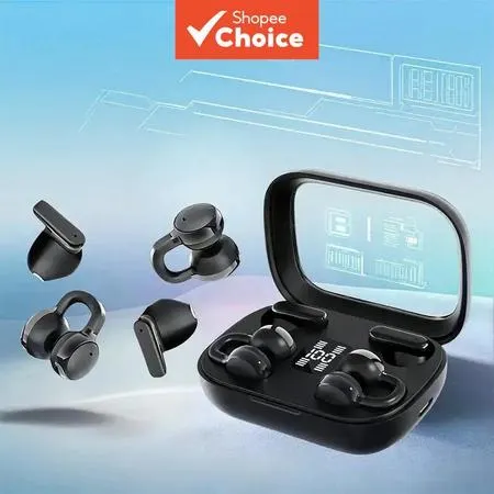 Fones de ouvido sem fio Bluetooth 5.4, som estéreo HiFi, fones de ouvido intra-auriculares com cancelamento de ruído e