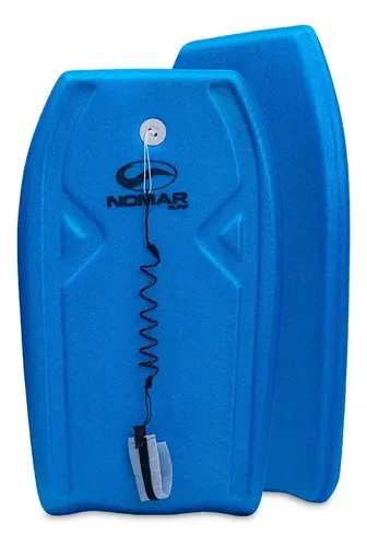Prancha Surf Bodyboard Infantil com Leash Praia Piscina Cor Azul