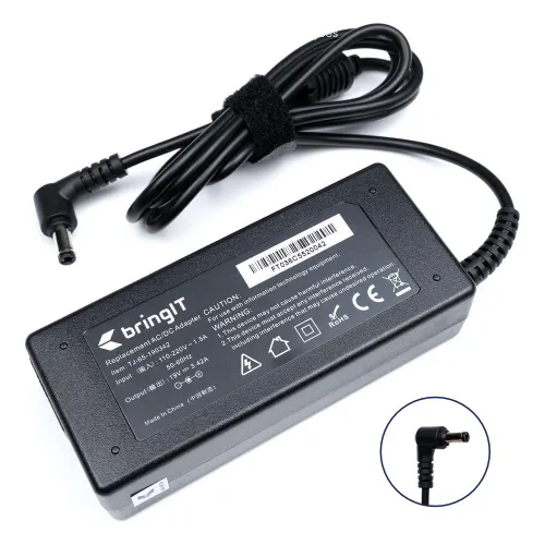 Fonte Carregador para Notebook Positivo Sim+ N3955 19V 3.42A 65W 5.5mm x 2.5mm