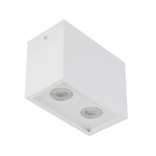 Plafon de Sobrepor Alumínio 10x5,5cm Piccolo - BRANCO
