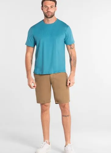 Camiseta Masculina Manga Curta em Algodão (Azul) Just Basic