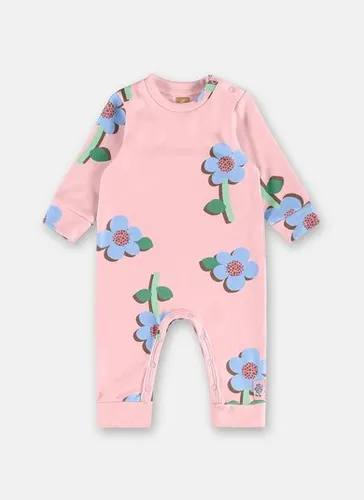 Macacão para Bebê Menina Estampado de Flores Rosa