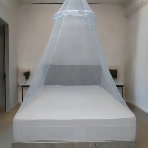 Véu Mosquiteiro Luz rechilieu para Cama Casal e Solteiro Renda Filó Cor Azul