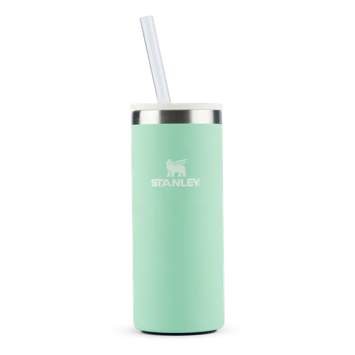 Copo Térmico Slim 3 em 1 com tampa e canudo Pistachio Stanley 1913 | 296ML
