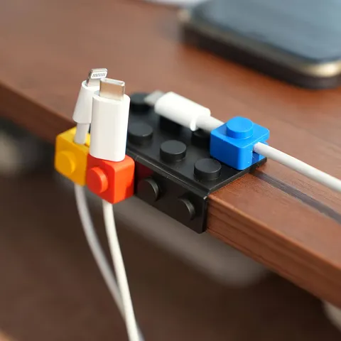 2 Conjuntos de Organizadores Modulares para Cabos e Dados, Design Modular DIY, Adequado para Uso em Mesa/Casa, Organização de Mesa