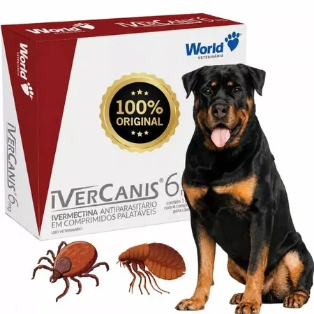 Remedio Carrapato Pulgas para Cachorro Que Dura 6 Meses 4 comprimidos - envio imediato