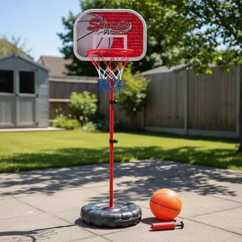 Cesta de Basquete Infantil Juvenil Ajustável 1,70m Homeplay