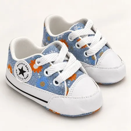 Tênis Infantil Menina Maguilu Starzinho Floral Confortável Cano Baixo 13 ao 18