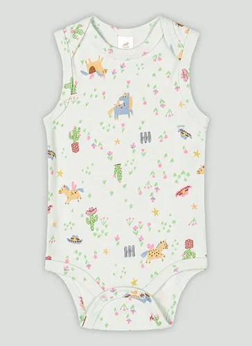 Body Essentials Regata em Suedine para Bebê Menina (Verde) Up Baby